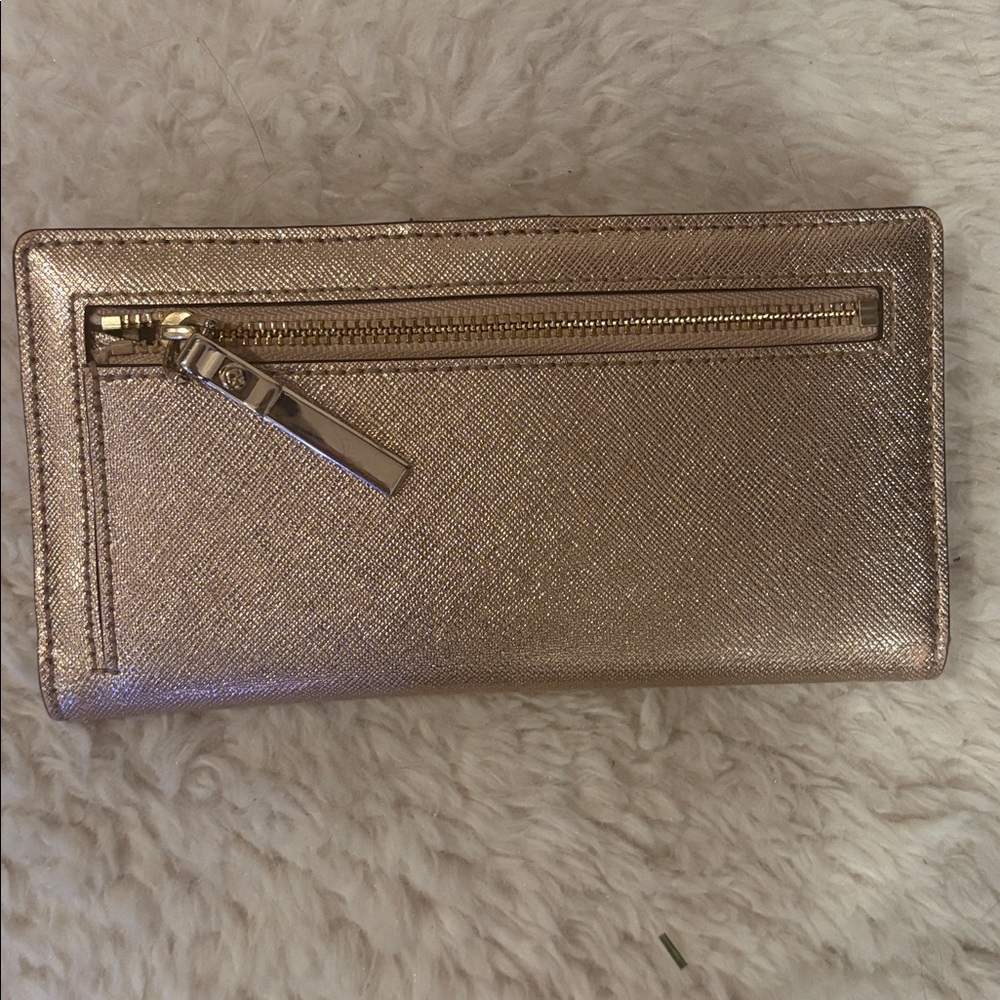 Metallic gold Kate Spade wallet - Picture 7 of 7
